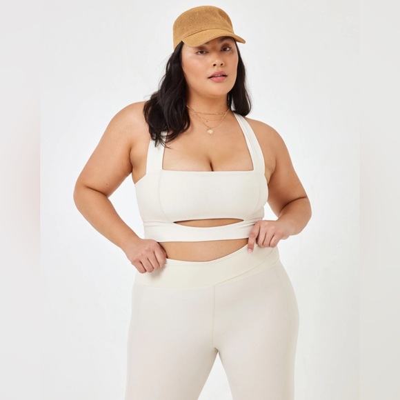 NWT L*SPACE Mercer Sports Bra Size Large‎ in Color Bone - Picture 3 of 10